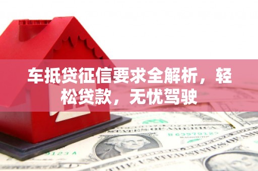 大园车抵贷征信要求全解析，轻松贷款，无忧驾驶